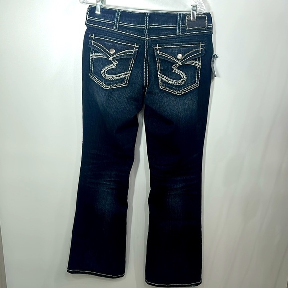 Silver Jeans Suki Flap bootcut dark wash size 33/32.NWT - Picture 1 of 13